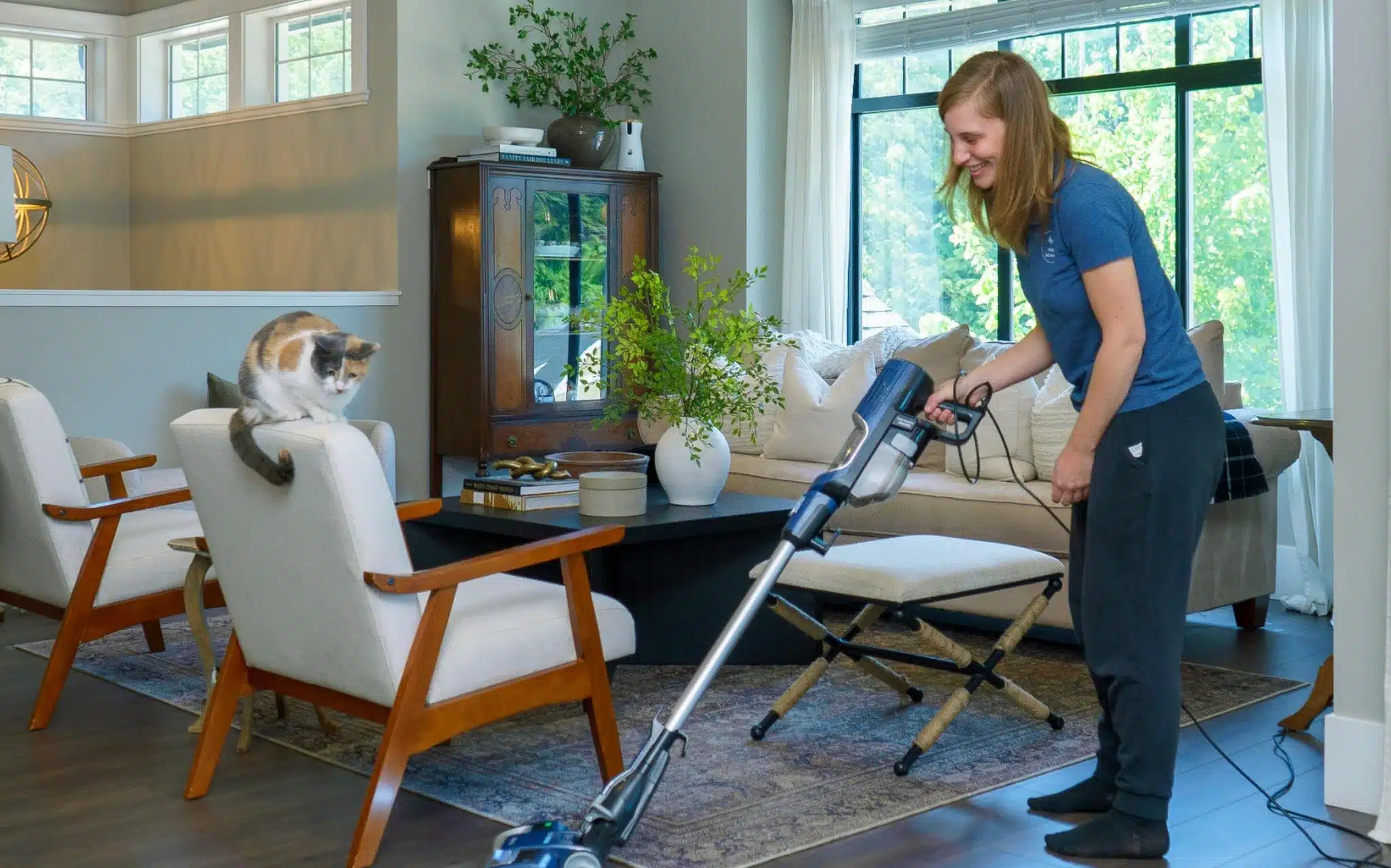Whiskey Jack cleaner at work in a Victoria home