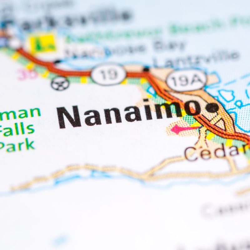 Nanaimo On a Map